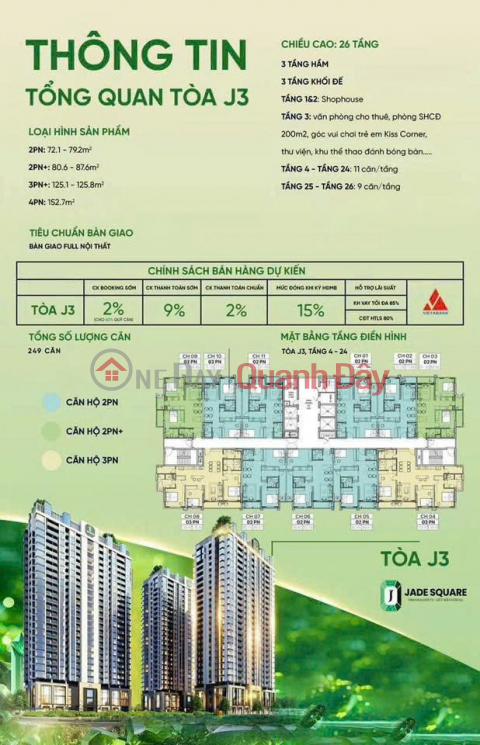 MỞ BÁN CĂN HỘ CAO CẤP - JADE SQUARE - GIÁ TỐT - VIEW ĐẸP - ĐẲNG CẤP _0