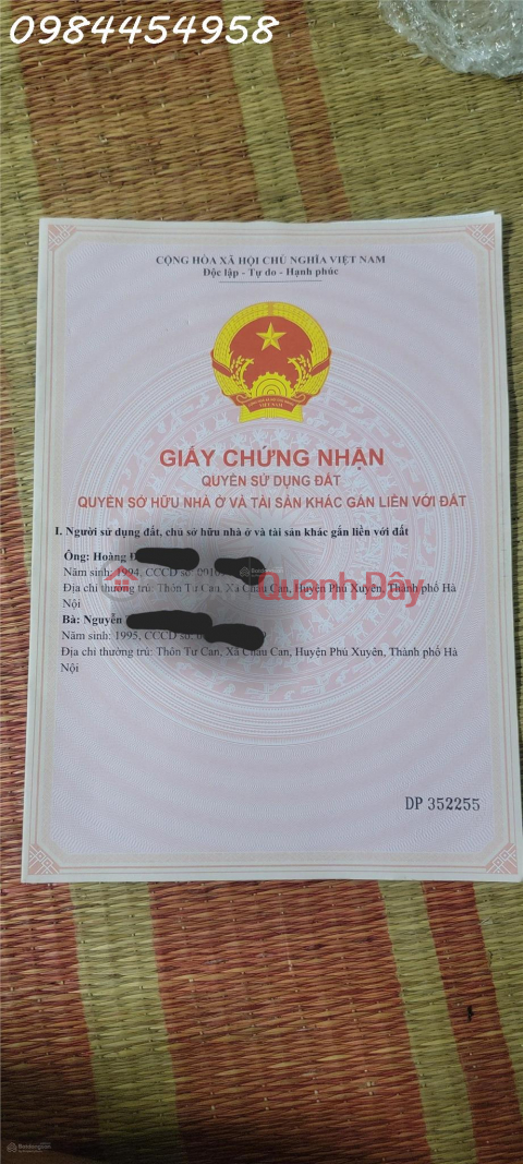 Bán đất tại Xã Bạch Thượng, Duy Tiên, Hà Nam, 20,5 triệu/m2, 120 m2 giá siêu hời _0