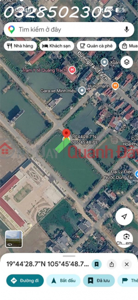 đ 1.25 Billion Owner selling quickly a 125m2 plot of land, MB2651, Quang Trach commune.