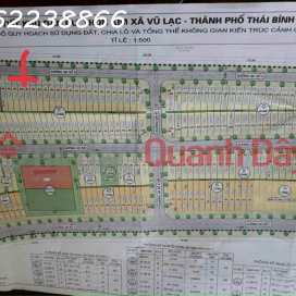 Land for sale in Vu Lac resettlement area, Thai Binh, area 78.9 m2, selling price 1 billion 810 million _0