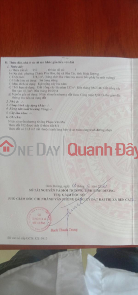 OWNER Needs to Urgently Sell LAND LOT - Extremely Cheap Price in Ben Cat, Binh Duong Sales Listings