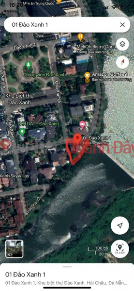 Land for sale with 3 fronts of Green Island Villas, Hai Chau, Da Nang. Sales Listings