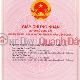 BEAUTIFUL LAND - GOOD PRICE - URGENTLY SELLING BEAUTIFUL LAND LOT - Cuu Viet, Trau Quy Town, Gia Lam, Hanoi _0