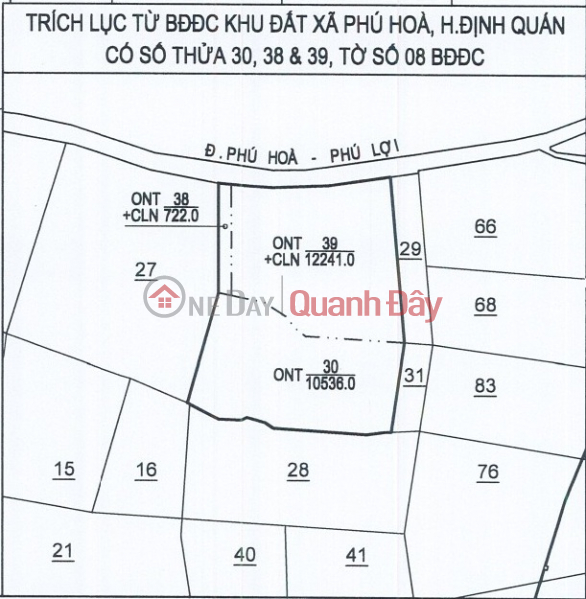 FOR SALE 2.3ha LAND, 121m FRONTAGE OF INTER-COMMUNE ROAD IN DINH QUAN, DONG NAI Sales Listings