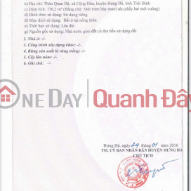 HOT HOT - CẦN BÁN LÔ ĐẤT 2 MẶT TIỀN TẠI Thôn Quan Hà, Xã Cộng Hòa, Huyện Hưng Hà, Tỉnh Thái Bình _0