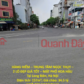 RARE ITEM – NGOC THUY CENTER – 2 BEAUTIFUL LOTS AT GOOD PRICE – FRONT OF HOA HAU STREET In Long Bien, Hanoi _0