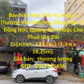 House for sale frontage on Ly Thuong Kiet Street, Dong Phu Ward, Dong Hoi City, Quang Binh or Long-term Rent _0