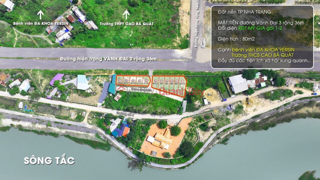 Property Search Vietnam | OneDay | Nhà ở | Niêm yết bán Mở bán 6 nền đường 36m đối diện gói 1 KĐT Mỹ Gia Nha trang