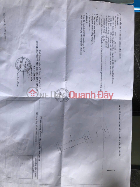 PRIME LAND – GREAT PRICE – PROFITABLE INVESTMENT - Land for Sale on Thoi Hoa Ward, Ben Cat, Binh Duong _0