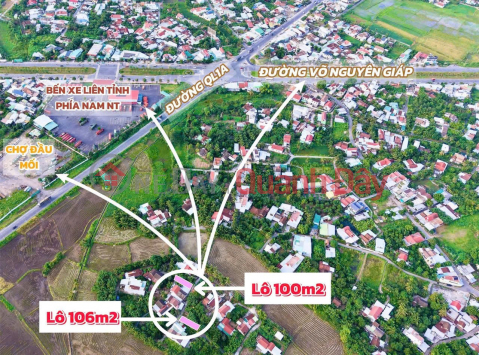 Dien Toan Lot near Southern Bus Station and Commune People's Committee, near Vo Nguyen Giap Street. Cheap market price only 13 million\/m2 _0