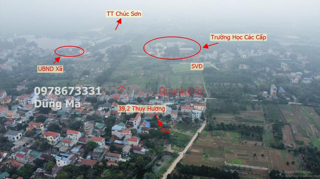 LAND LOT FOR SALE 39.2M IN THUY HUONG-CHUONG MY PRICE 1.3 BILLION Sales Listings