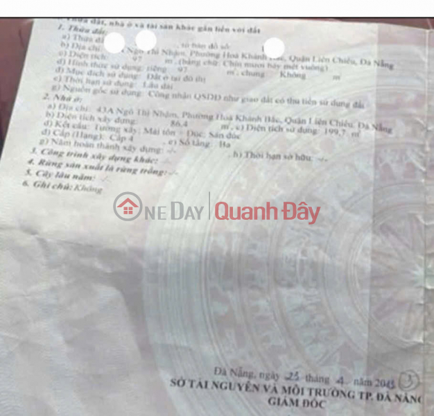Property Search Vietnam | OneDay | Nhà ở Niêm yết bán | MẶT TIỀN 10,5M KINH DOANH SẦM UẤT - ĐƯỜNG NGÔ THÌ NHẬM