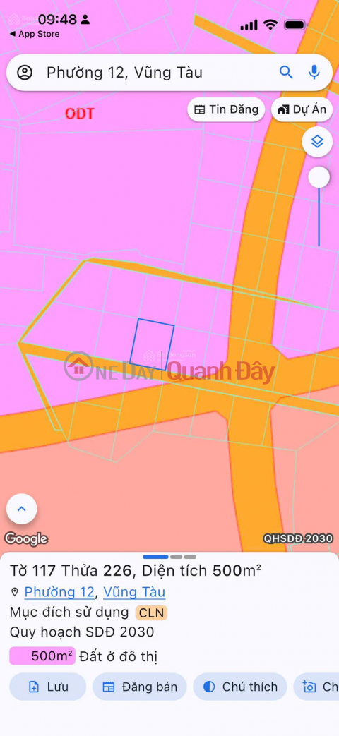 CẦN BÁN GẤP ĐẤT NỀN 500m² – PHƯỜNG PHƯỚC THẮNG (P.12 CŨ),TP. HỒ CHÍ MINH (VŨNG TÀU CŨ) _0