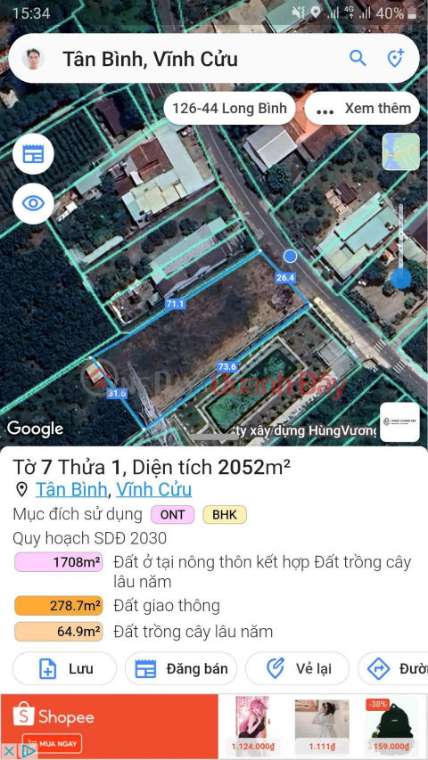 For Sale Land Lot Nice location - Good price in Vinh Vinh, Dong Nai _0