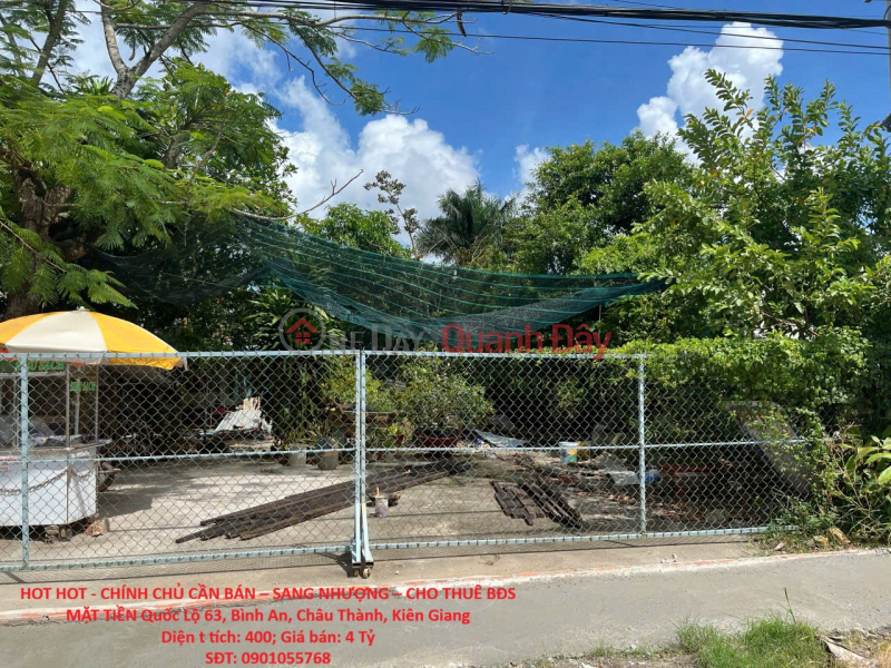 HOT HOT - OWNER NEEDS TO SELL - TRANSFER - RENT PROPERTY ON NATIONAL HIGHWAY 63, KIEN GIANG Sales Listings