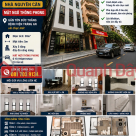BÁN HOẶC CHO THUÊ NHÀ NGUYÊN CĂN MẶT NGÕ THÔNG PHONG – Ô TÔ TRÁNH NHAU – CÓ VỈA HÈ _0
