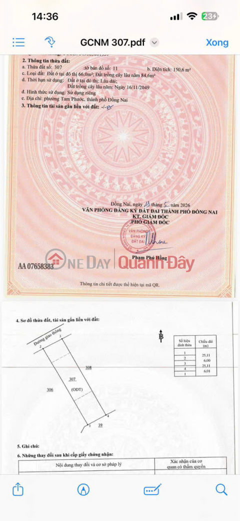 HOT LAND - GREAT PRICE - OWNER SELLING 5 ADJACENT PLOTS OF LAND in Tam Phuoc Ward, Bien Hoa City, Dong Nai Province _0