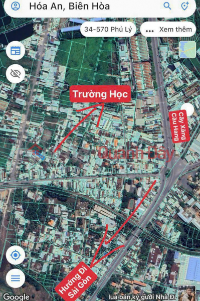 Selling at a loss of 500 million, more than 200m2 private book residential land in P. Hoa An, car road only 2ty750 VND Sales Listings