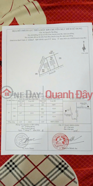 Property Search Vietnam | OneDay | Nhà ở Niêm yết bán | ĐẤT ĐẸP – GIÁ TỐT – CẦN BÁN LÔ ĐẤT ĐẸP tại Thị trấn Nam Ban, huyện Lâm Hà, tỉnh Lâm Đồng