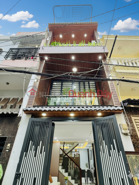 L1575 ️ cạnh CV Làng Hoa Gò Vấp, SHR, Vuông, HXH, 4 tầng, 3.5x12m, 5.x tỷ _0