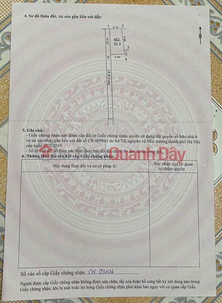 Selling 50m2 of land in Trang Viet, Me Linh. Car parking. A few minutes to Bac Thang Long industrial park. Vietnam, Sales | đ 1.87 Billion