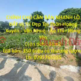 OWNER NEEDS TO SELL LAND LOT QUICKLY, Beautiful Location In An Thi - Hung Yen _0