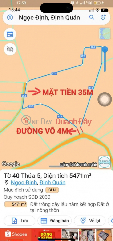 ĐẤT CHÍNH CHỦ VỊ TRÍ ĐẸP CẦN RA NHANH Tại Định Quán- Đồng Nai _0