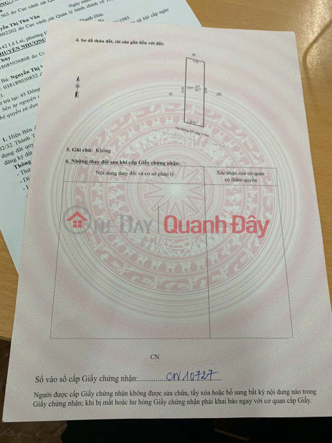 ĐẤT CHÍNH CHỦ- GIÁ TỐT CẦN BÁN NHANH LÔ ĐẤT tại TP Thanh Hóa, tỉnh Thanh Hóa _0