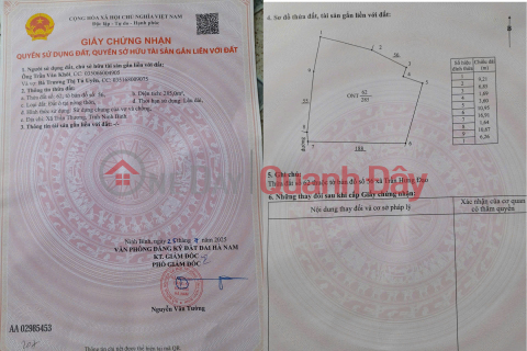 GIÁ TỐT- CẦN BÁN NHANH LÔ ĐẤT ĐẦU TƯ SINH LỜI khu công nghệ cao huyện Lý Nhân Hà Nam tỉnh Ninh Bình _0