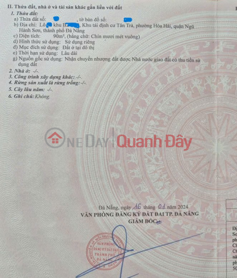 Land for sale on Vo Van Dong Street, Hoa Hai Ward, Ngu Hanh Son District _0