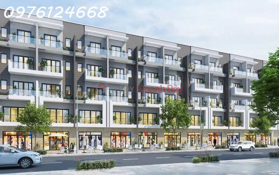 Luxury townhouse for sale in Him Lam project, Bo De, Hanoi. 5 floors, 82 m2, 5m frontage, facing two 25m wide roads. Vietnam, Sales, đ 30 Billion