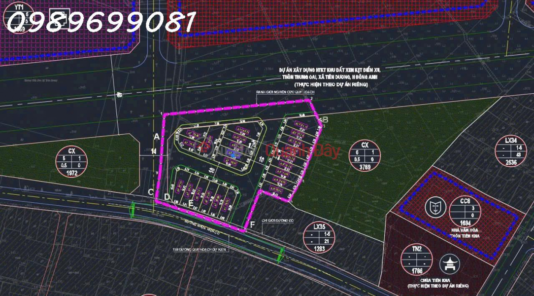 Land for sale at auction X5 Trung Oai, Tien Duong, Dong Anh 72m2 _ Cao Lo street frontage | Vietnam Sales | đ 7.2 Billion