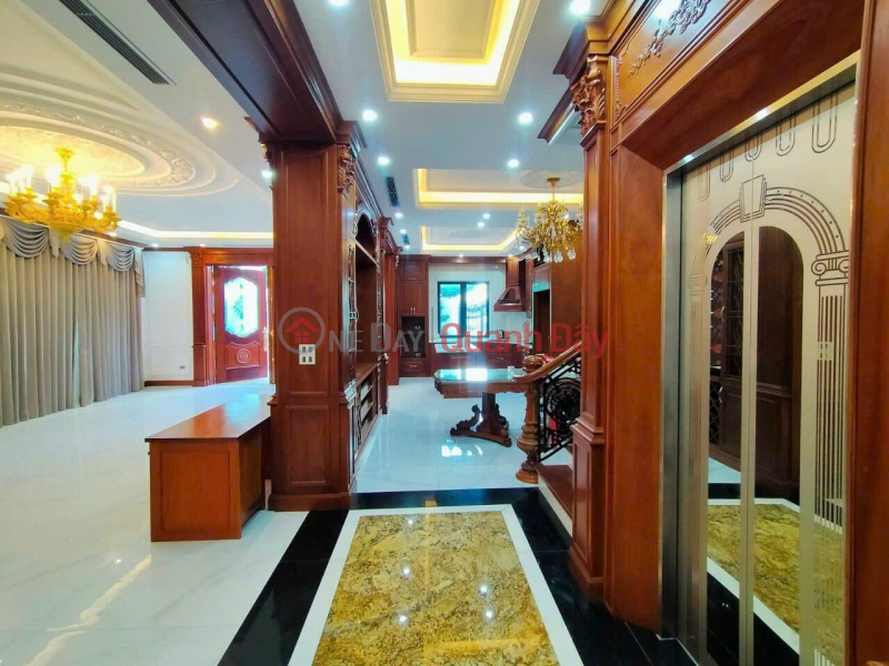 Villa for sale Viet Hung urban area 230m2, 4 floors of elevator, 14m frontage, car parked in front of the door. Sales Listings