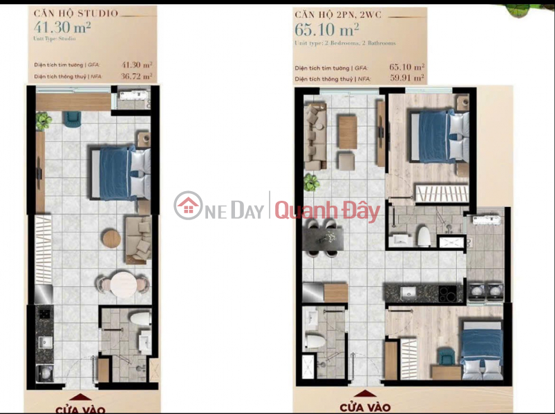 Owner selling 2 apartments with direct view of the Dong Nai River, Gió Đông Tower, The Gió Riverside. Sales Listings