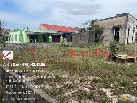 Bán nhanh thửa đất đẹp tại Thôn Cửa Thôn, Hải Ninh, Quảng Ninh, Quảng Bình. _0