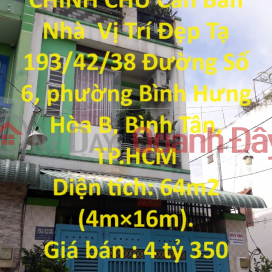 NHÀ ĐẸP - GIÁ TỐT - CHÍNH CHỦ Cần Bán Nhà Vị Trí Đẹp Tại Bình Hưng Hòa B, Bình Tân _0