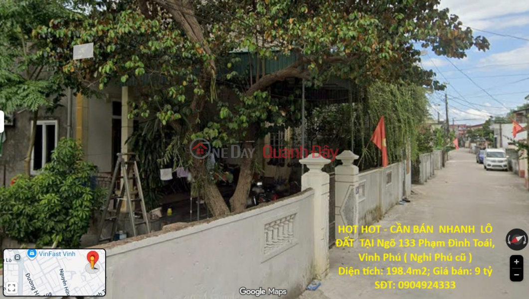 HOT HOT - QUICKLY SELLING LAND LOT AT Pham Dinh Toai, Nghi Phu Commune, Vinh City, Nghe An Sales Listings