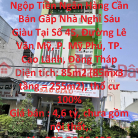 Ngộp Tiền Ngân Hàng Cần Bán Gấp Nhà Nghỉ Sáu Giàu Tại Cao Lãnh, Đồng Tháp _0