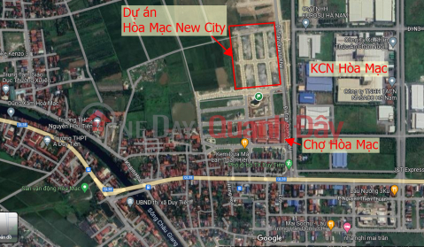 Quỹ hàng độc quyền dự án KĐT Hòa Mạc New City giá chỉ 19tr/m DT 100m2 sổ đỏ từng lô _0