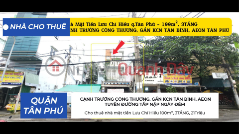 House for rent on Luu Chi Hieu street frontage, 100m², 3 FLOORS, 21 million - NEXT TO INDUSTRY AND TRADE SCHOOL _0