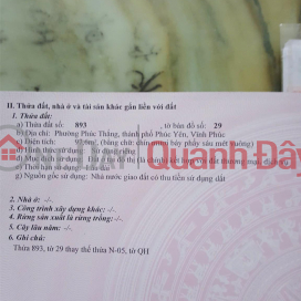 Land for sale in Ham Nghi, Phuc Thang, Phuc Yen, Vinh Phuc, 8.5 billion VND, 97.6 m2 _0