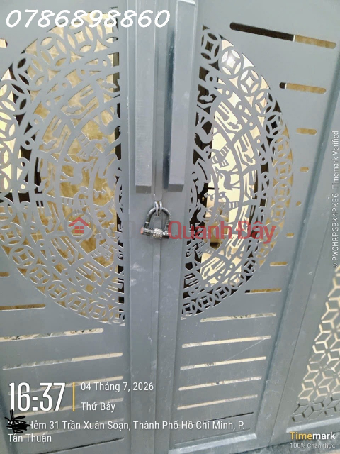 BÁN NHÀ MỚI ĐẸP HẺM 31 ĐƯỜNG NGUYỄN THỊ XIẾU, PHƯỜNG TÂN THUẬN TÂY, QUẬN 7 _0