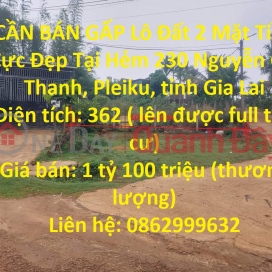 URGENT SALE Plot of Land with 2 Beautiful Fronts At Alley 230 Nguyen Chi Thanh, Pleiku _0