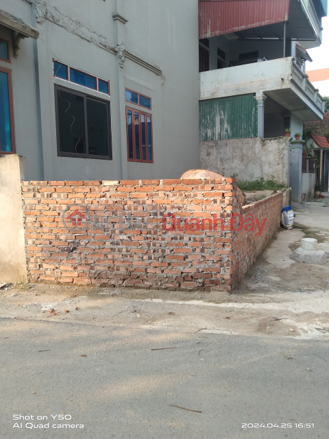 For sale plot of land divided into auction area C Ngoc Liep - Quoc Oai 60m2 mt 5m ssgd _0