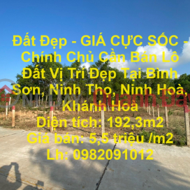 Đất Đẹp - GIÁ CỰC SỐC - Chính Chủ Cần Bán Lô Đất Vị Trí Đẹp Tại Bình Sơn, Ninh Thọ, Ninh Hoà, Khánh Hoà _0