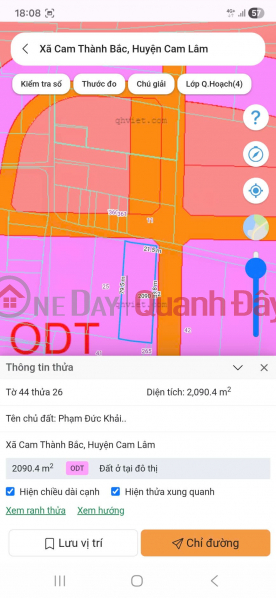 HOT HOT HOT - Cần Bán Đất Xã Cam Thành Bắc, Cam Lâm, Khánh Hòa Niêm yết bán