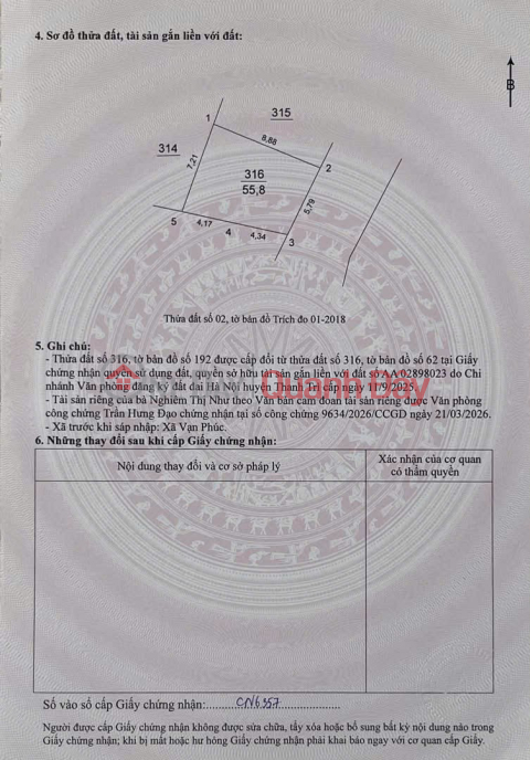 ĐẤT ĐẸP- GIÁ TỐT CHÍNH CHỦ BÁN ĐẤT TẶNG KÈM NHÀ 2 TẦNG tại THÔN 3 Vạn Phúc, xã Nam Phù, Hà Nội _0