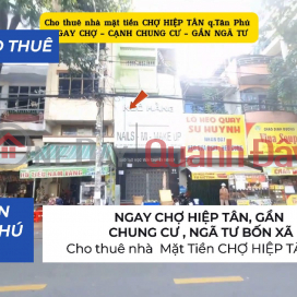 RARE - House for rent, frontage on HIEP TAN MARKET, 64m², 2nd floor - NEAR APARTMENT BUILDING _0