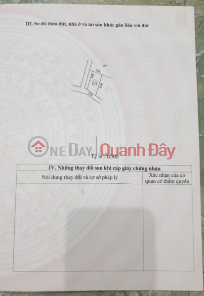 CC F0 needs to sell land of 51m2, 5m square meter, approximately 3.x billion, An Thang street, Bien Giang, Ha Dong, Hanoi. Sales Listings