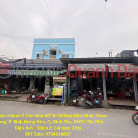 Urgent Sale: Two Houses with Prime Location on Tham Luong Canal, Binh Hung Hoa Ward, Binh Tan District, near AEON Tan Phu. _0